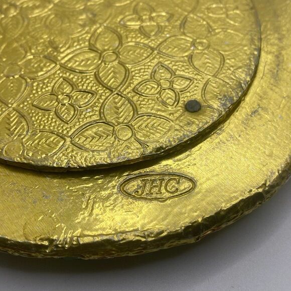 Round Wood Meenakari Box, (5.5”Multicolor Foiled) by JHC - Picture 10 of 12